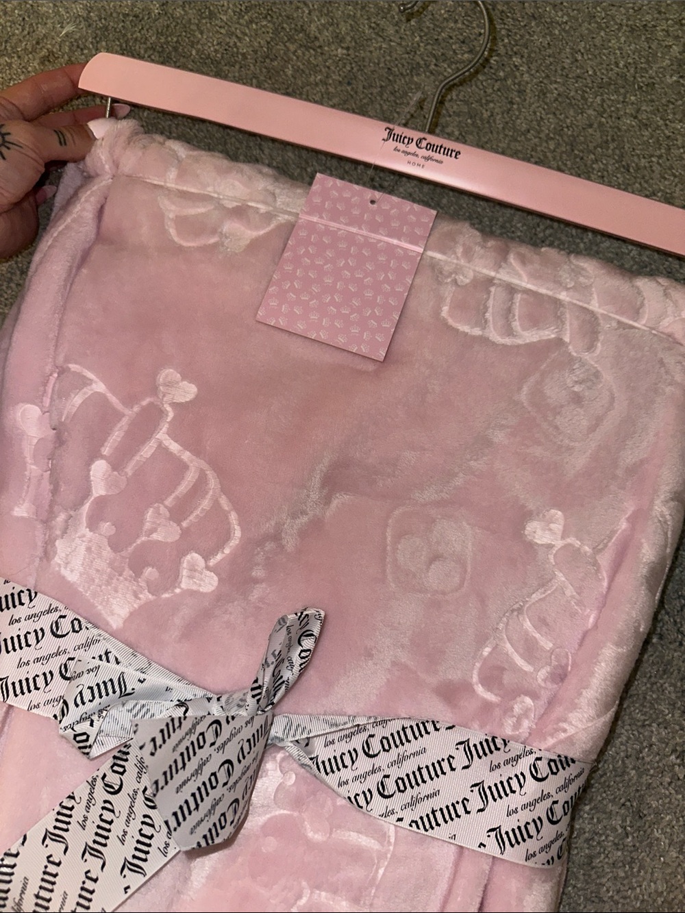 Juicy Couture Pink Blanket